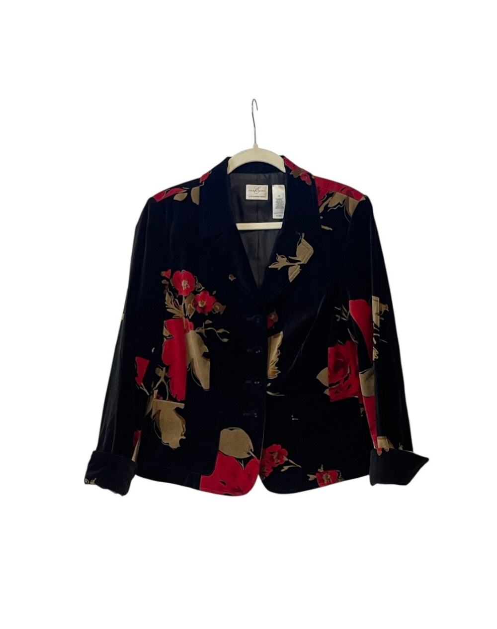 Emma & James Black Velvet opera blazer - size 10